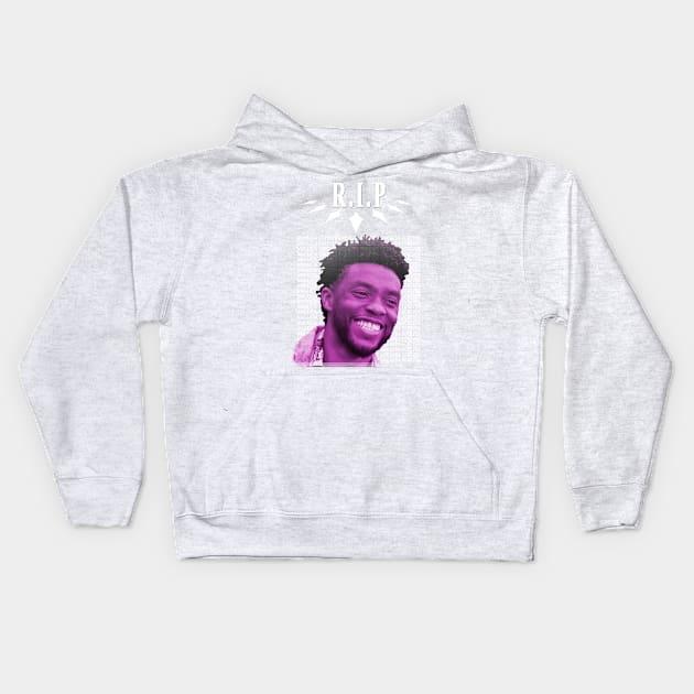 Chadwick Boseman ( WAKANDA FOREVER ) R.I.P Kids Hoodie by Ghean